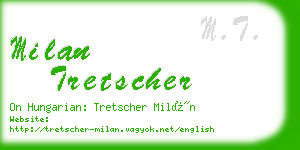 milan tretscher business card